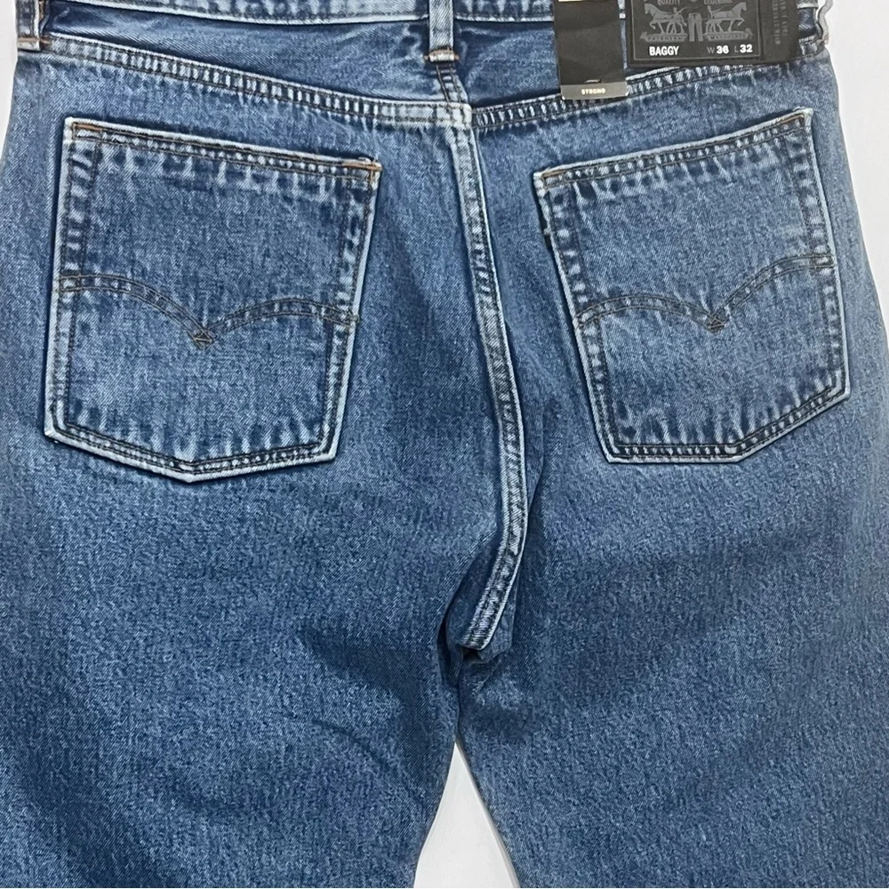 Levis Strong Baggy Skateboarding 2 Tone‎ Split Denim Jeans